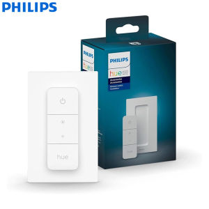 Philips | Philips Hue Smart Dimmer Switch With Remote Turns Hue Lights On/Off Brightness No-Wire Installation White Color