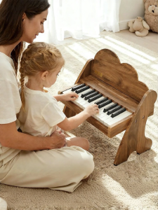 LELEYU | Enlightenment Early Education Wooden Piano 3in1 Toy for Kids
