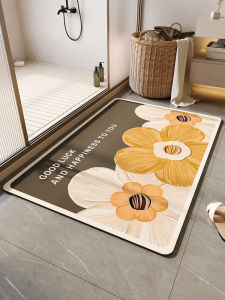 Phòng Tắm Chống Trơn Trượt Dày Dặn Thảm Bùn Tảo Cát Nhanh Khô Hút Nước Chống Trượt Thảm Lối Vào Nhà Vệ Sinh Thảm Trải Sàn Nhà