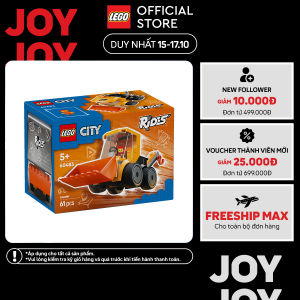 LEGO CITY 60483 Đồ Chơi Lắp Ráp Rides - Xe Xúc Công Trình (61 Chi Tiết)