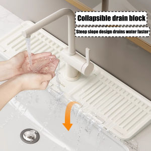 แผ่นอ่างล้างจานซิลิโคนกันการกระเด็นของแผ่นระบายน้ำแผ่นการกักเก็บน้ำสามารถตัดไปยังแผ่นดูดซับขอบแคบอ่างล่างหน้าได้