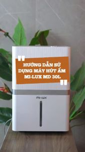 Máy hút ẩm lọc không khí thông minh Mi-lux MD-12L -20L -30L model 2024 Làm Sạch Khử Khuẩn