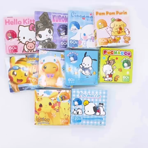 Sticker Gift Box 皮卡丘卡通礼盒装贴纸 Set Pelekat Hadiah Comel DIY Hiasan Buku Skrap Pikachu Cute Sticker Collection Scrapbook