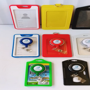 Gantungan Yoyo Id Card Putar Stainless PELINDO + Tempat/Holder Id Card