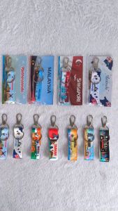 Gantungan Kunci Lanyard Seri Negara Souvenir Oleh Oleh KeyChain Lanyard Hadiah Oleh Oleh Landmark Multifungsi Suvenir Gantungan Kunci Motor Mobil Rumah