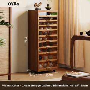 OYIla | Multifunction Display Storage Cabinet Tea Ware Shelf