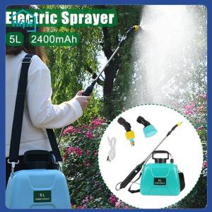 Fityle 5L Electric Pump Sprayers Watering Spray Bottle for Home Fertilizing