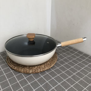 Nồi Xào Chống Dính 28cm Phong Cách Nhật Bản Dùng Cho Bếp Từ Và Bếp Gas Nồi Xào Đa Năng Cho Gia Đình