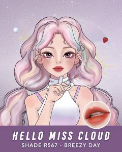 YOU Cloud Touch Fixing Lip Tint [Soft Velvet Finish Lip Stain | Korean Style Lipstik Bibir | Melembapkan Tahan Lama liptint] | Lip Tint Y.O.U