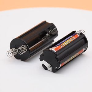Black Battery Holder for 3 X 1.5V AAA Batteries Flashlight Torch 1Slots Ports AA Size Power Battery Storage Case Box Holder Leads Black for Diy Repair Tools Battery Holder Case Flashlight Torch Accessories AAA+ 18650 BracketsBox