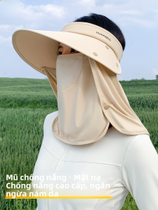 MiiOW | Mũ chống nắng cho nữ MiiOW mùa hè 2025 thoáng khí ngoài trời đạp xe đi làm bảo vệ da chống tia UV cotton UPF80+ mũ lưỡi trai
