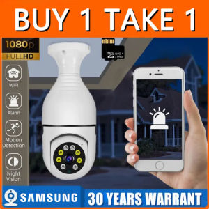 Samusung CCTV Camera No Need Internet Bulb Network Security Panoramic 1080P With Night Vision Panoramic Voice