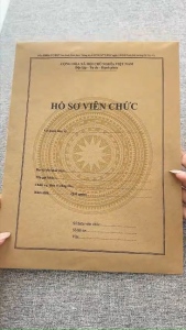 5 vỏ bì Hồ sơ viên chức Mã HS09a BNV mới nhất 2019 đáy liền