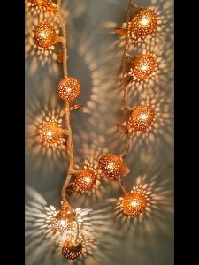 Coconut Shell Light String with 6 Coconut Shell Lights Plug-in Coffee Shop Bar Home Decoration