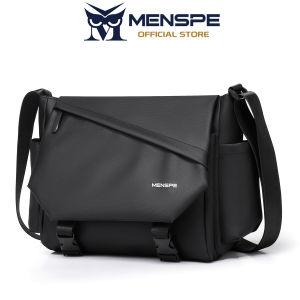 MENSPE Mens Shoulder Bag  Waterproof Messenger Bag Fashion Travel Bag Business Bag Phone Bag Large Capacity Cross Body Bag Lightweight Casual Bag Leisure Sport Street Bag for College Student