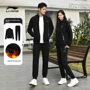 Li-Ning | Áo Khoác Hoodie Dài Tay Có Zip Thoáng Khí Thời Trang