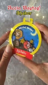 Bagtag Harry Potter Shaker Tag Tas Koper Hogwarts Custom Nama