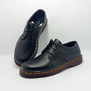 sepatu docmart pendek pria dewasa full kulit casual semi boot