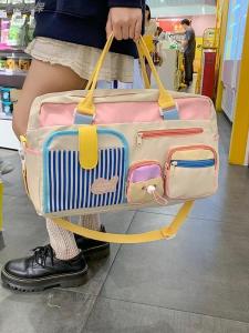 กระเป๋าเดินทางแบบถือได้ความจุขนาดใหญ่ น้ำหนักเบา สำหรับการเดินทางระยะสั้น กระเป๋าเดินทางแบบพกพาสำหรับคุณแม่ที่กำลังคลอด กระเป๋าเดินทางสำหรับเดินทาง