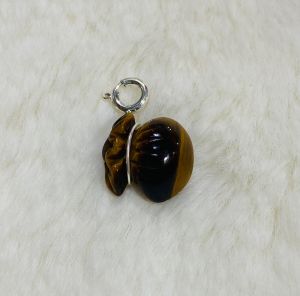 Mặt túi tiền đá thạch anh tóc đủ màu bọc móc treo bạc s925 làm vòng tay vòng cổ