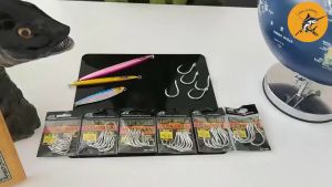 Lưỡi câu cá lớn biển sâu Heavy Special Jigging Hook Lưỡi câu Jig xỏ lỗ Lưỡi câu đơn thép carbon cao cấp Thép rèn mạ thiếc chống gỉ