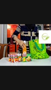 12 tas Lusinan Uk 25x35x10 cm Sedang Tas Kain Spunbond Goodie Bag Lebaran Idul Fitri Totebag Parcel