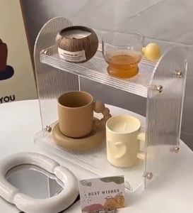 *SG Stock* Acrylic Rack Acrylic Shelf Multi Storage Purpose Desktop Rack Desktop Shelf Makeup Storage Rack Cosmetics Storage Rack Perfume Storage Rack Skincare Storage Rack Perfumes Storage Rack Displays Storage Rack Cups Storage Rack