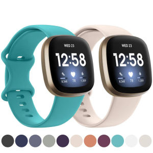Silicone Strap for Fitbit Versa 4 3 Sense 2 Band Smartwatch Replacment Wristband correa Sport Bracelet Fitbit Versa 3/4 Strap