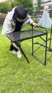 Nearra Outdoor Camping Portable Cook Station Easy Setup Aluminum Kitchen Tablecamping Kitchen