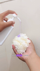 Shower Puff Bath - Sponge Mandi Penggosok Tubuh Busa Jaring Lembut Besar