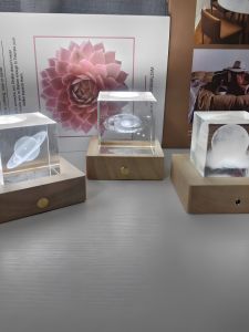 Square Inlaid Crystal Cup Mat Touch Night Light DIY LED Table Lamp Decoration Bar Wine Bottle Lighting Home Decorative Item