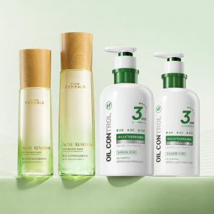 FIVE CEREALS | Oil Control Acne Treatment Pore Minimizer Blemish Reducing Lotion Set