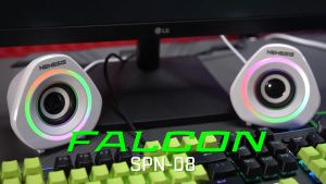 Speaker Komputer Laptop Handphone Gaming RGB NYK Falcon SPN-08