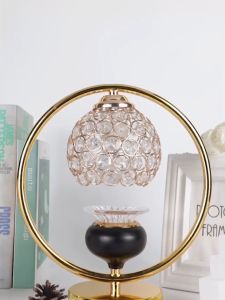 Tempat Lilin Kristal Meja Makan Mewah / Elegant Crystal Standing Candle Holder / Wedding Table