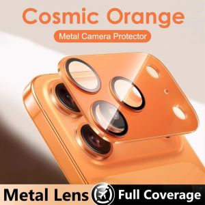 Anti Reflection HD Camera Lens Protector For iPhone 17 Pro Max Air 17 iP 17 Pro Metal Camera Lens Cover Clear Tempered Glass Shatterproof Protectors