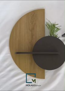 Kệ gỗ trang trí treo tường kệ gỗ decor phòng ngủ để tinh dầu tượng mini Molago BA-V