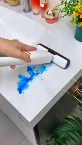 Alat Pel Mini Lap Pembersih Kaca Mobil Portable Lipat Mini Mop Pel Meja Kecil