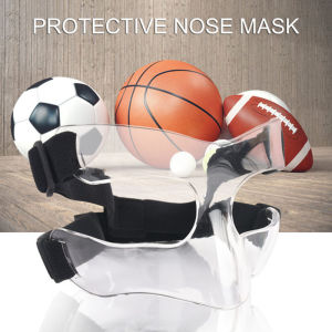 Basketball Nose Guard Shatterproof Face Guard Facial Cover Clear Basketball Face Guard Mask
