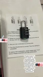 DTG Gembok Password Mini 3 Digit Kombinasi Angka untuk Travel / Pintu ringan dan kuat