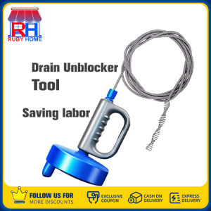 Ruby home Drain Unblocker Tool Clog Flexible Auger Snake Rod SinkTub Sewer Plumbing Drain cleaner clog remover