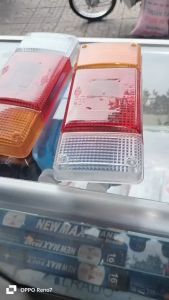 02 CÁI Nắp đèn hậu xe Kia 1 tấn đời thấp  loại 3 ô màu trắng đỏ vàng hình chữ nhật KT 110x280. Hàng Việt Nam CLC