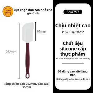 SANNENG | Công Cụ Cạo Silicone Chống Nhiệt Dùng Để Nấu Ăn Một Mảnh Hỗ Trợ Nướng
