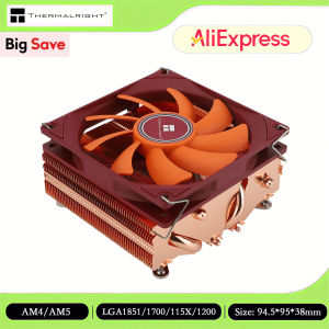 Thermalright AXP90-X53 FULL All Copper Low Profile CPU Air Cooler with 92mm PWM Fan for AMD AM4 AM5 Intel LGA 115X/17XX/1200