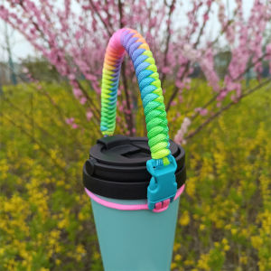 Cốc Nước Dây Đeo Bện Tết Bình Đựng Đồ Uống Dây Treo Nước Khoáng Cốc Giữ Nhiệt Dây Xách Tay Dây Đa Năng Tiện Mang Theo Bình Nước Dây Xách