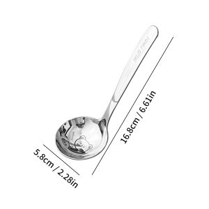 316 Stainless Steel Spoons Cute Bear Long Handle Soup Ladle Multi-functional Reusable Serving Spoon Dishwasher Safe Tableware