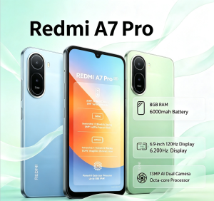 Redmi | 2026 New Authentic Product Redmi A7Pro 8 GB RAM 256 GB ROM 6.9 FHD+ Helio G85 Gaming Smartphone Dual 5G VoLTE 5000mAh