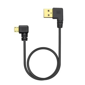 Smart Interface Car Charging Cable Bend Head Short Line Right Left Angle Android Micro USB Fast Charge Mobile Phone Power Bank Connection Line