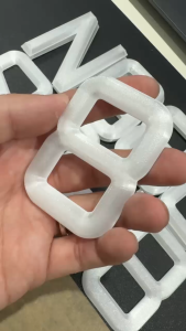 Frosted Ice 3D Printed Number Car Plate - Personalized License Plate for Vehicles