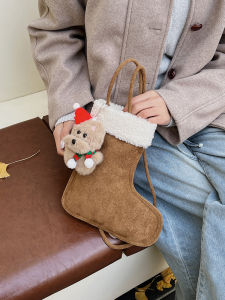 TANGKOU | Cartoon Fluffy Sheepskin Crossbody Phone Bag
