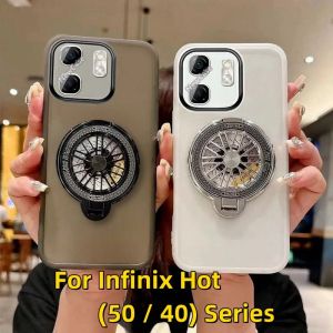 Vivo Y02 Y02T Y02A 4G Casing For VivoY02 T A VivoY02S Y02S 5G Transparent Plating Phone Case For Magnetic Holder Shockproof Cover